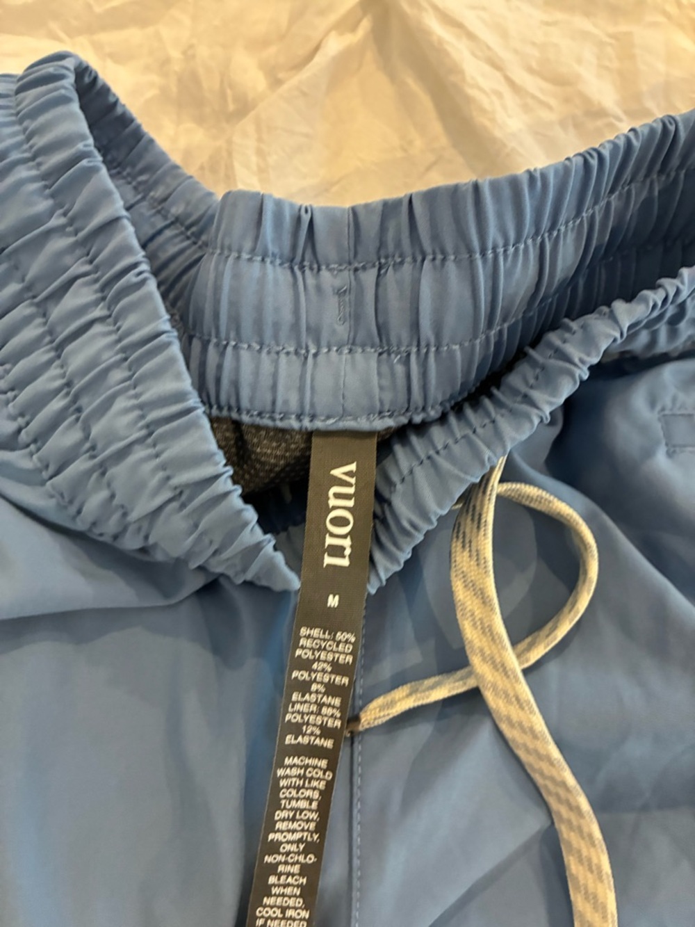 Vuori Powder Blue Elastic Waist Athletic Shorts - Picture 4 of 4